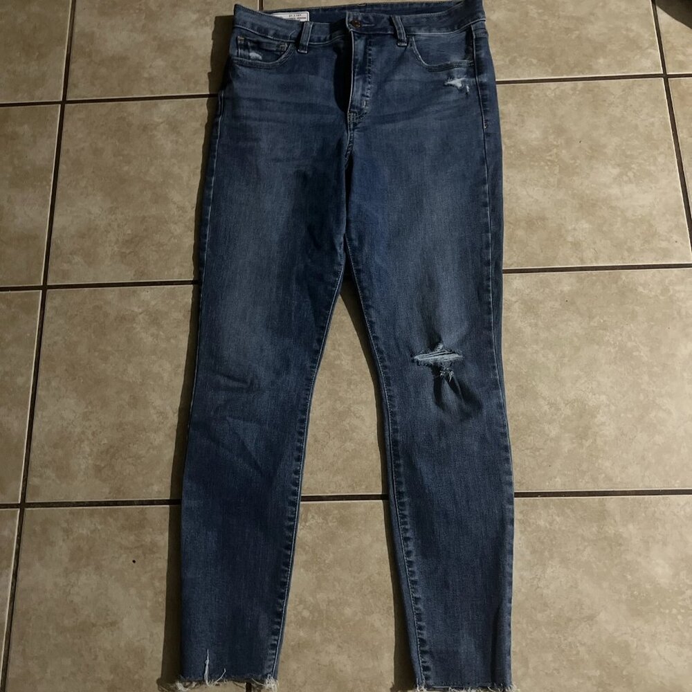 Gap Women's Blue High-Waisted Skinny Jeans